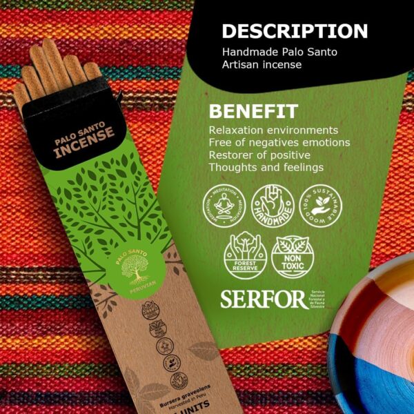 Palo Santo Incense Sticks - Pack of 6 - Image 3